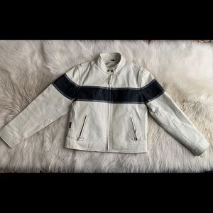 Ladies Leather Motorcycle Jacket